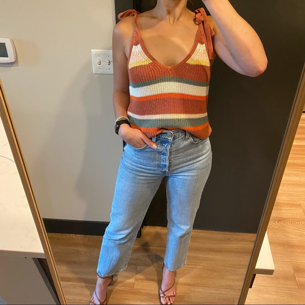 Stripped Madewell fine knit tank